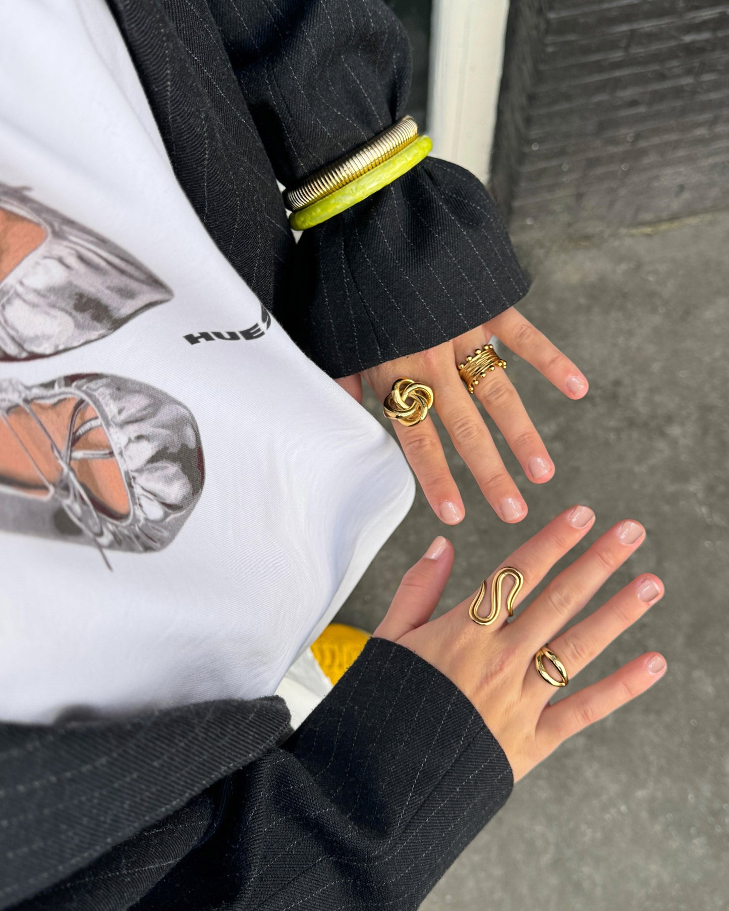 DOUBLE S RING - GOLD