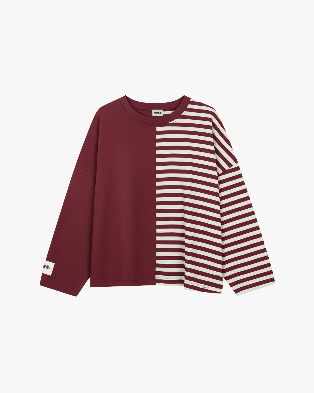 DUAL STRIPES LONGSLEEVE - BURGUNDY