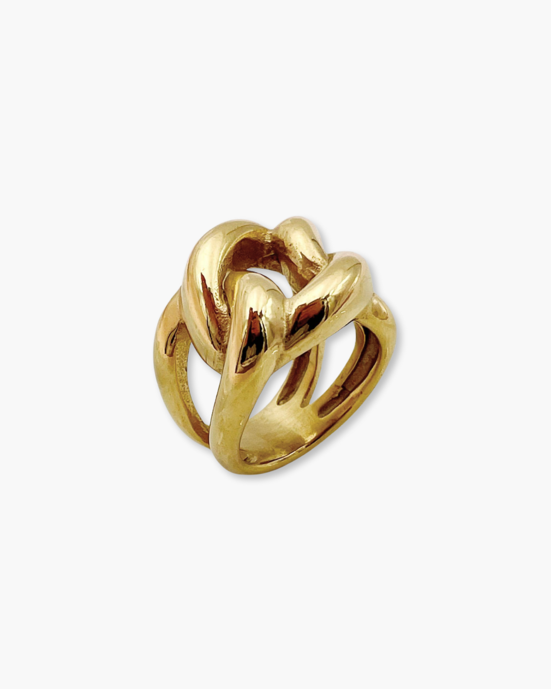 CHUNKY TWIST RING - GOLD