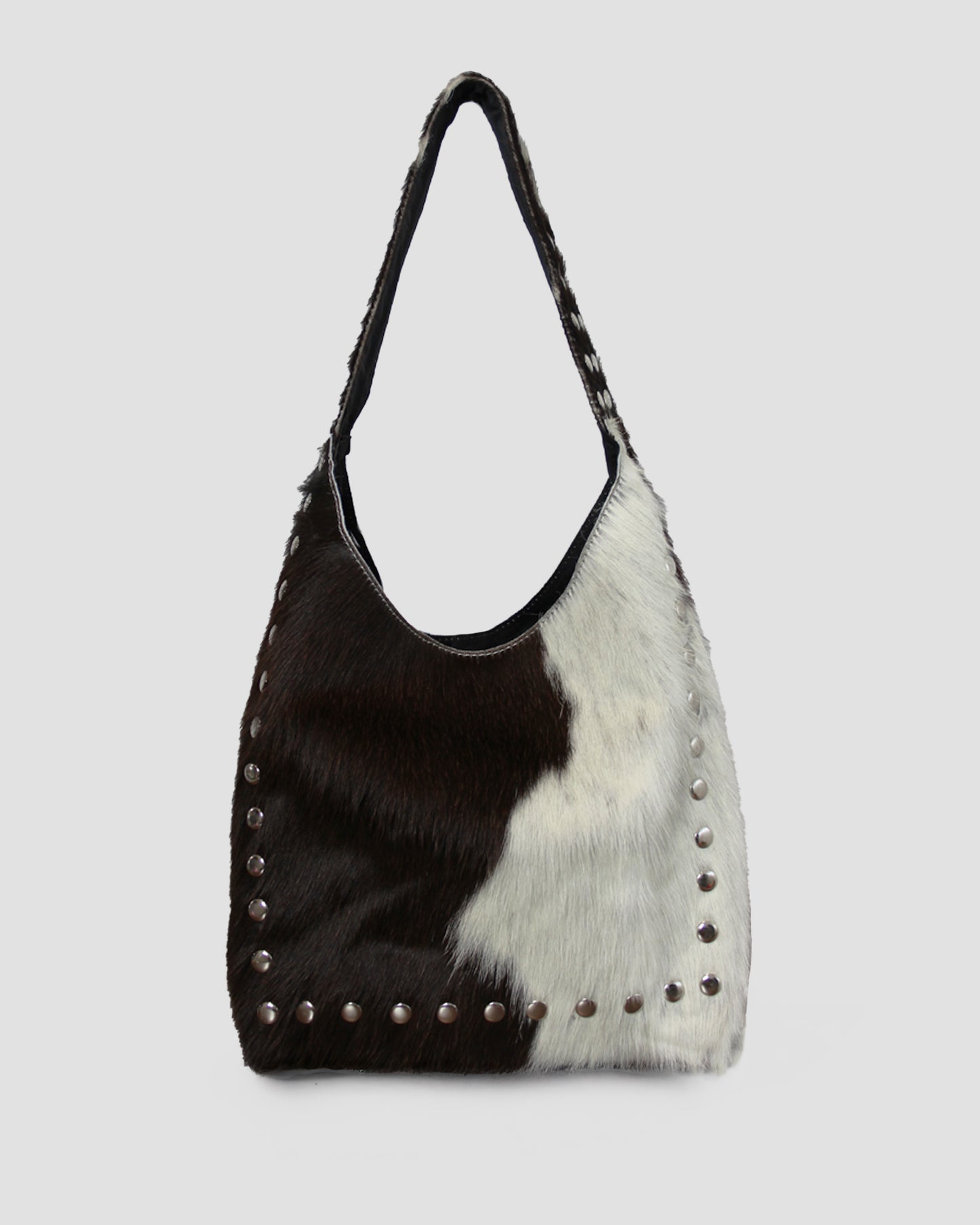 COW STUD SHOULDER BAG – 100% Genuine Hair On Leather