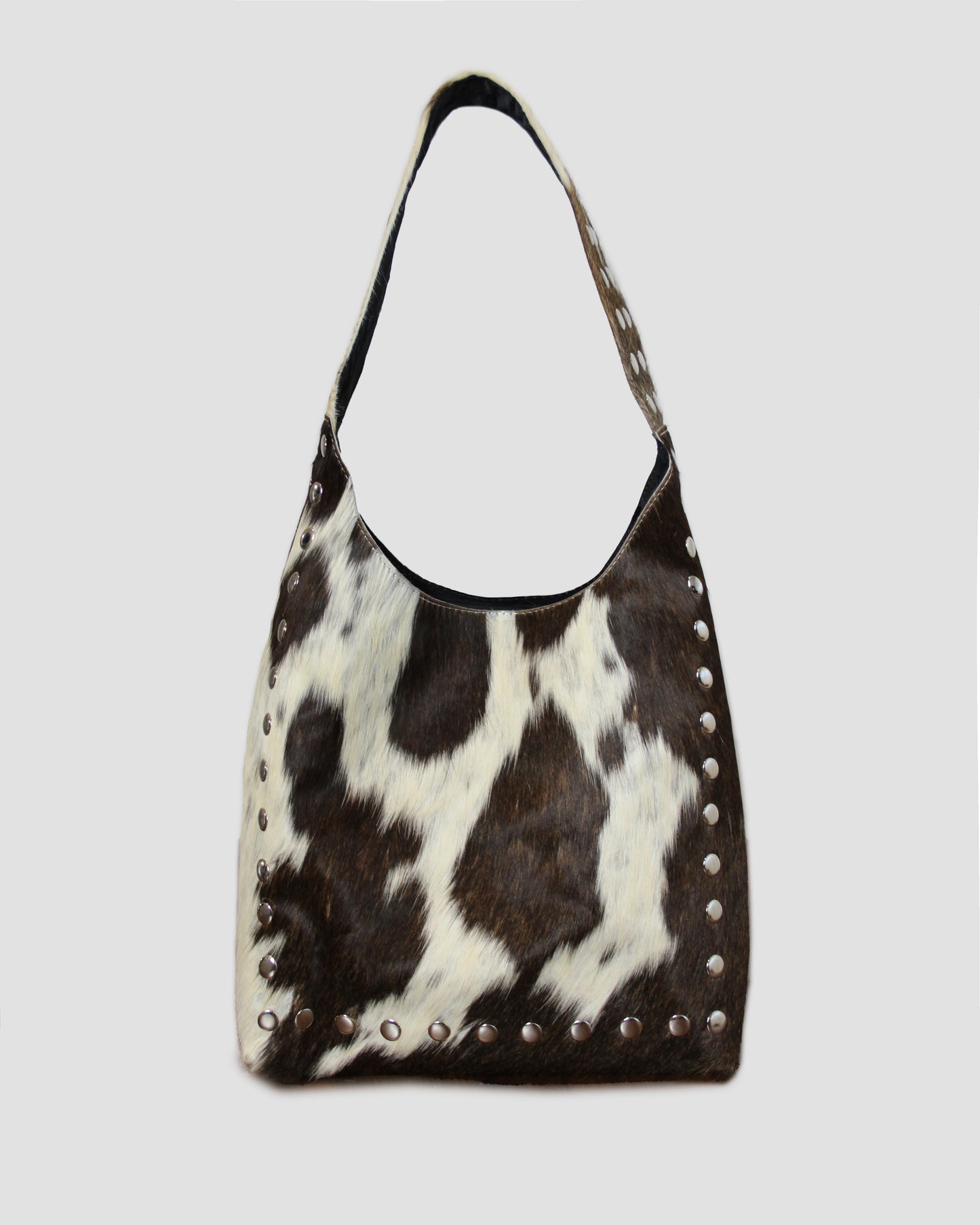 COW STUD SHOULDER BAG – 100% Genuine Hair On Leather
