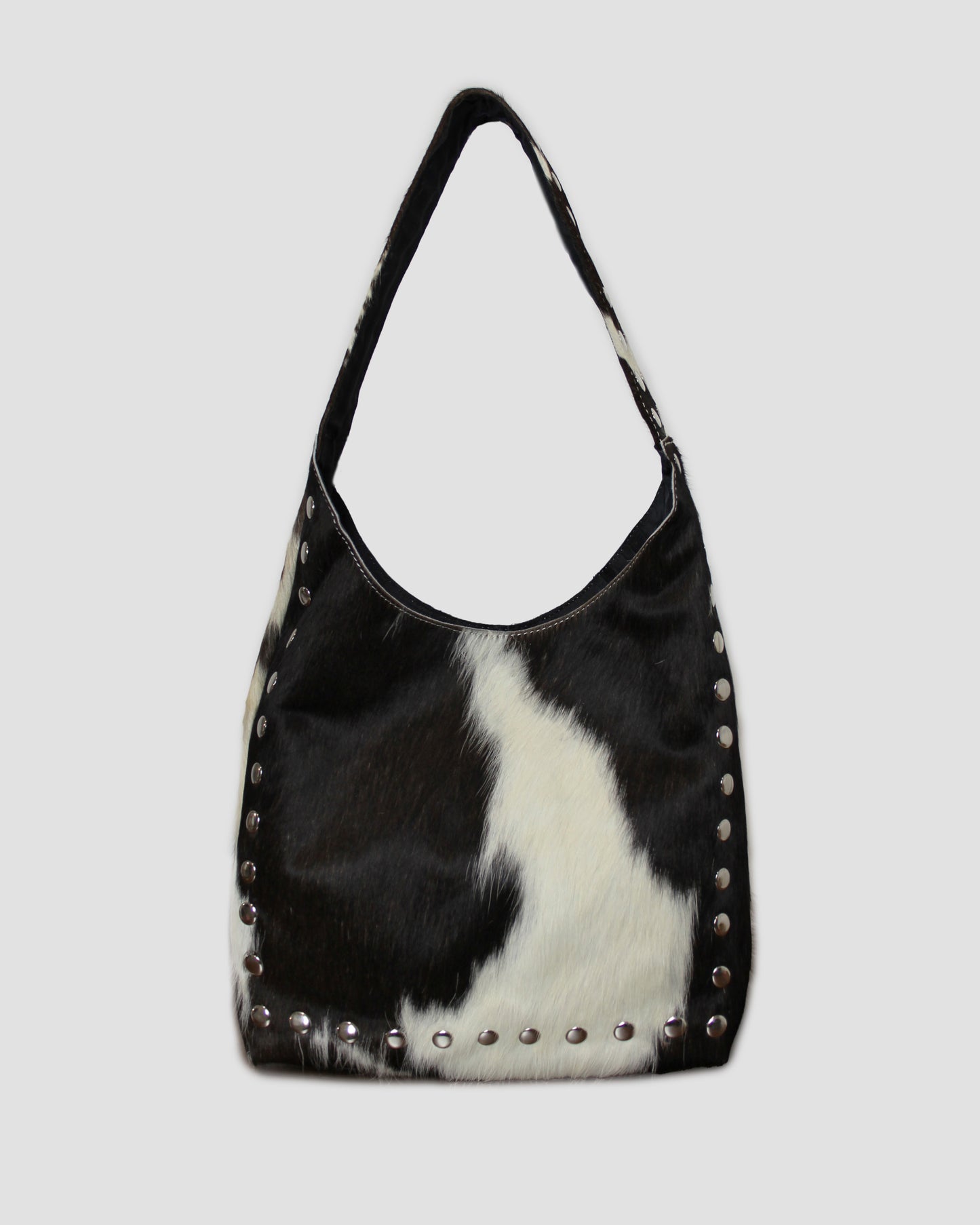 COW STUD SHOULDER BAG – 100% Genuine Hair On Leather