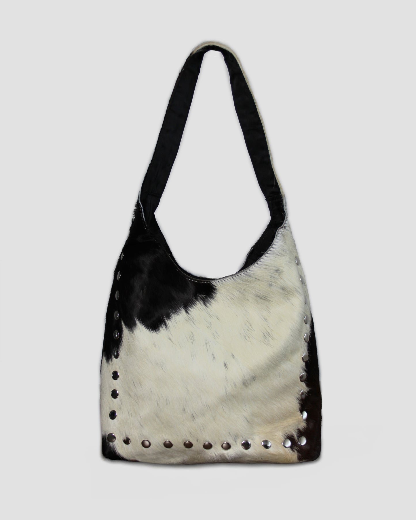 COW STUD SHOULDER BAG – 100% Genuine Hair On Leather
