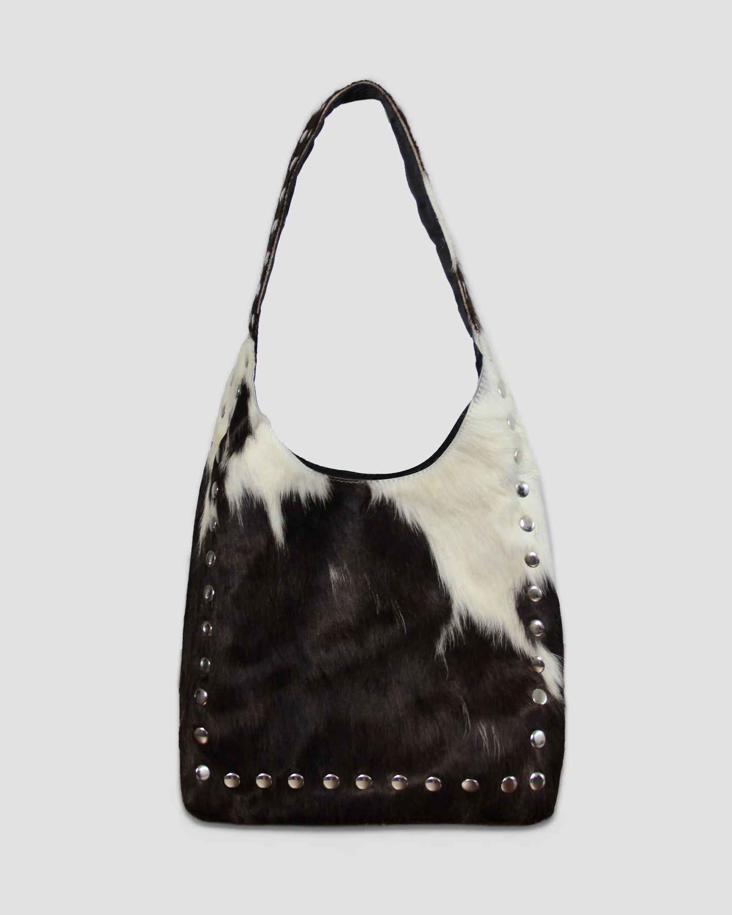 COW STUD SHOULDER BAG – 100% Genuine Hair On Leather