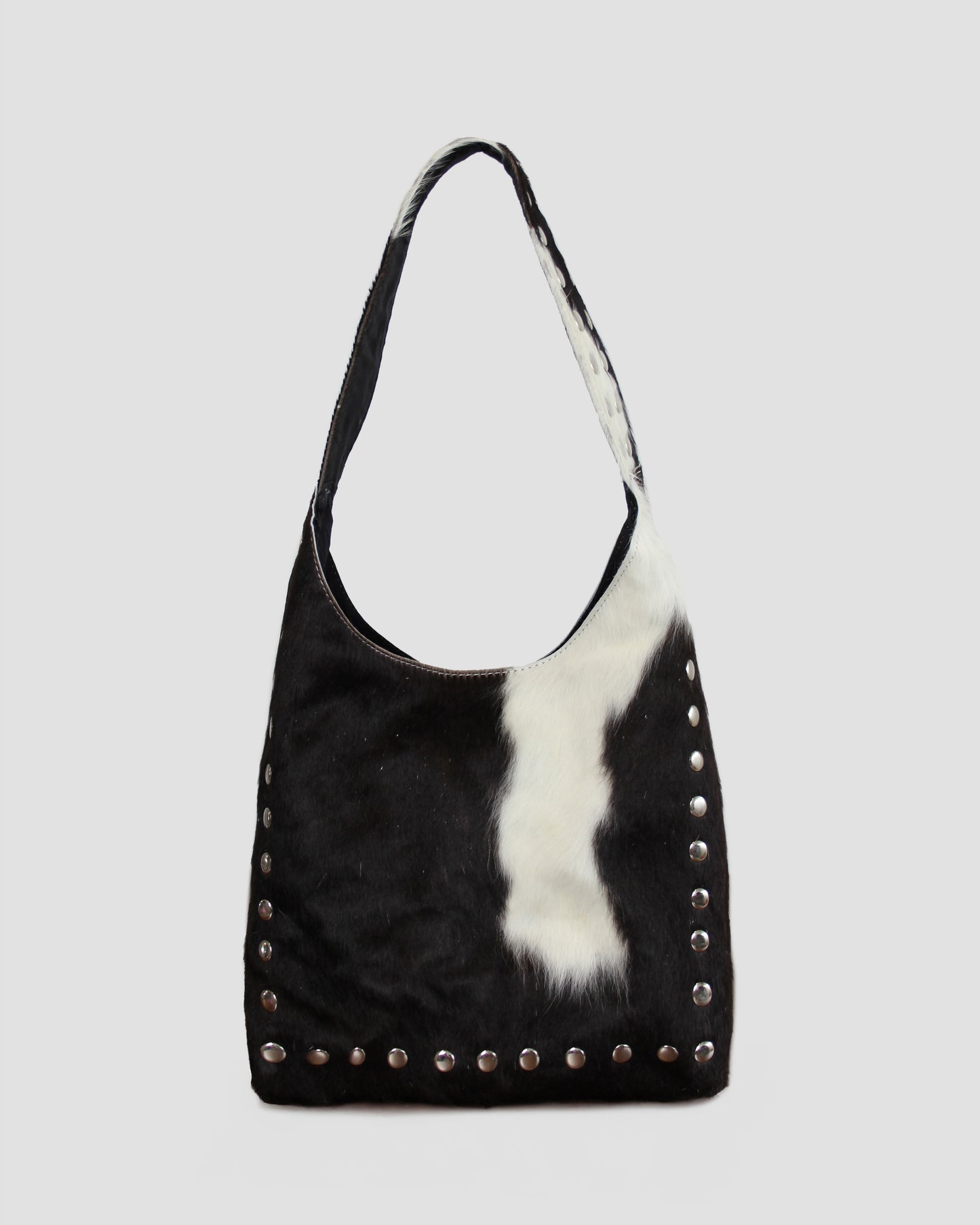 COW STUD SHOULDER BAG – 100% Genuine Hair On Leather
