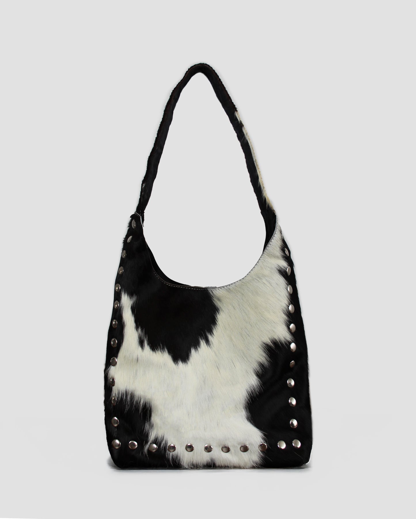 COW STUD SHOULDER BAG – 100% Genuine Hair On Leather