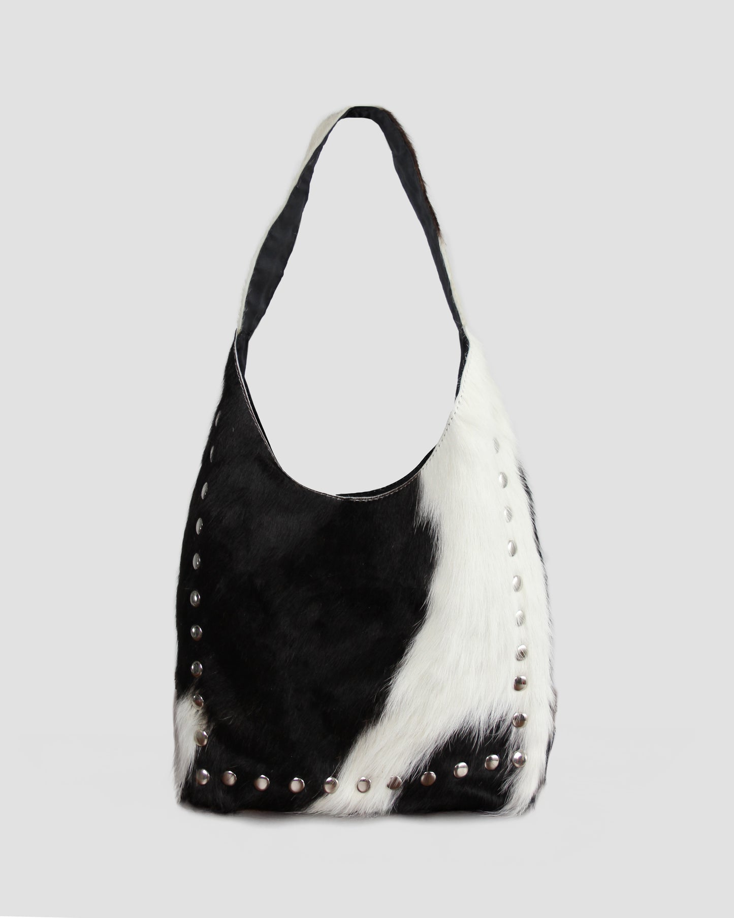 COW STUD SHOULDER BAG – 100% Genuine Hair On Leather