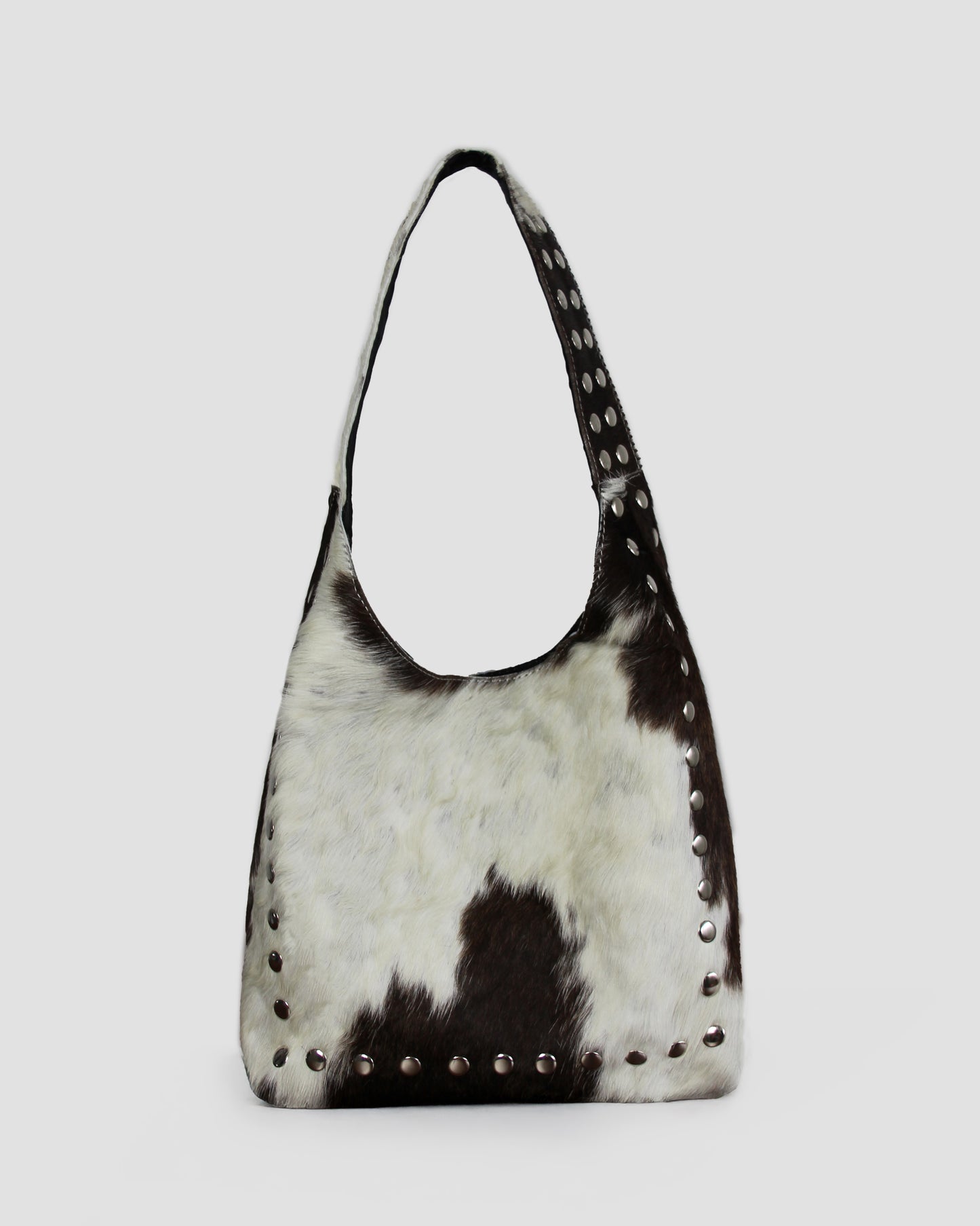 COW STUD SHOULDER BAG – 100% Genuine Hair On Leather
