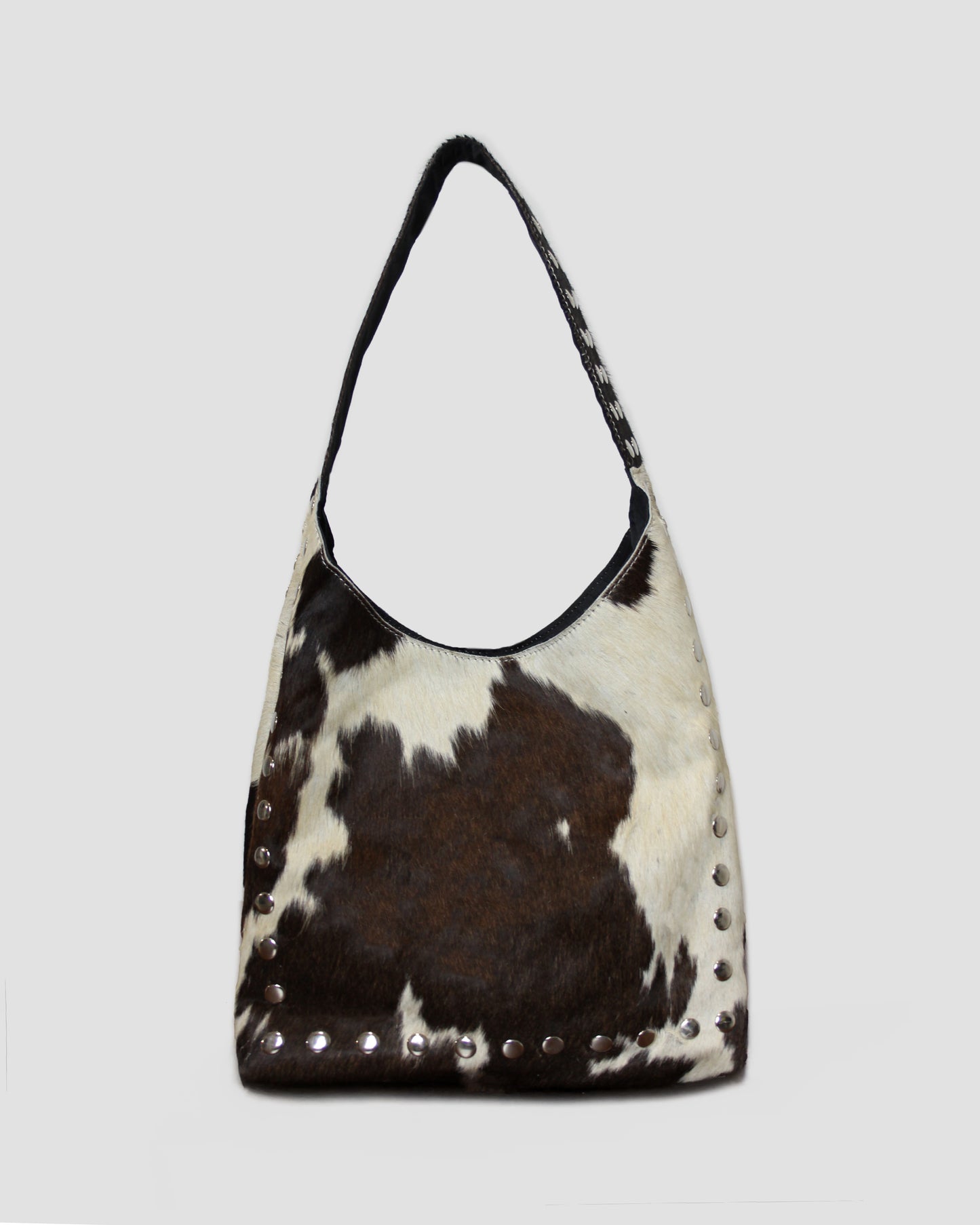 COW STUD SHOULDER BAG – 100% Genuine Hair On Leather