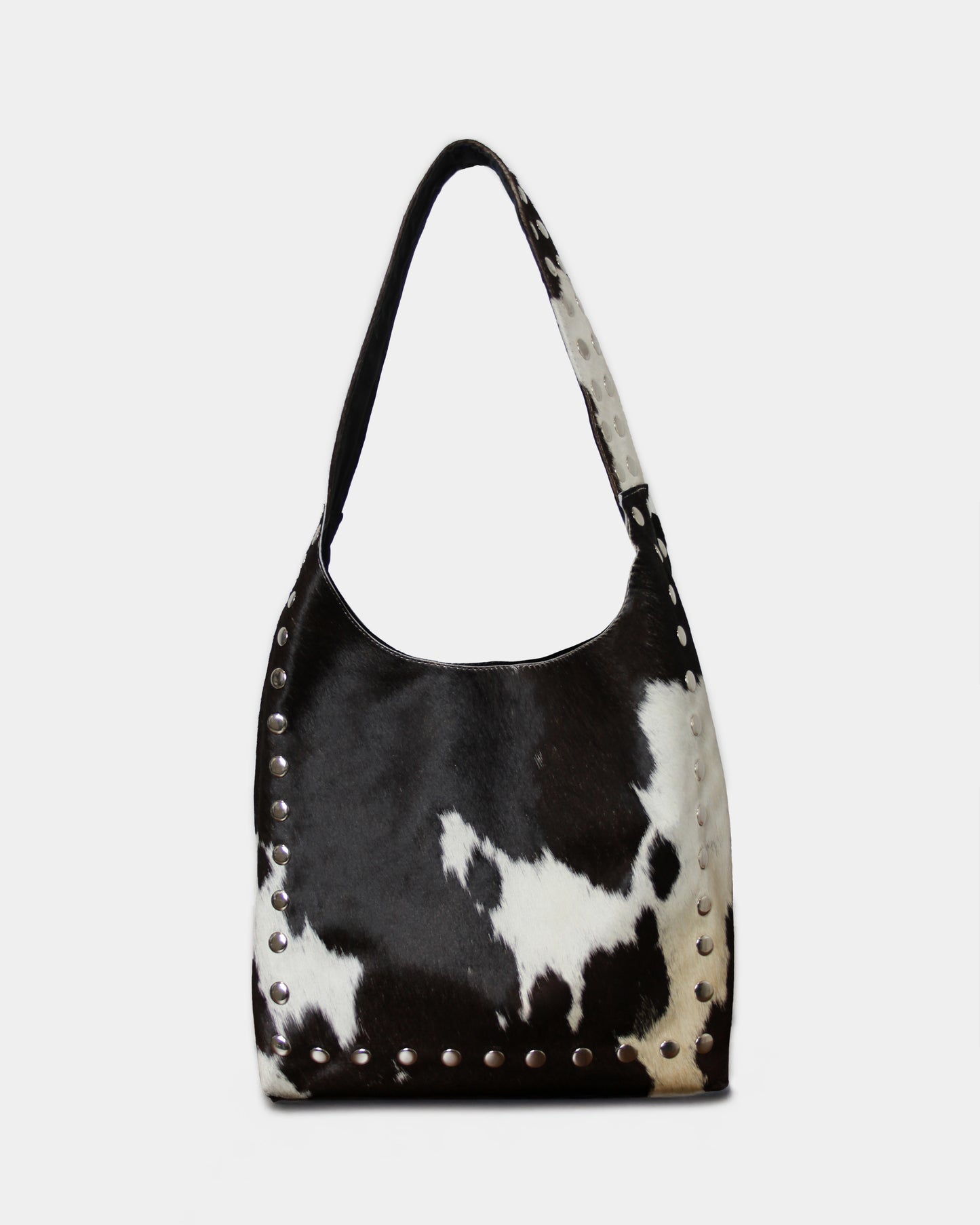 COW STUD SHOULDER BAG – 100% Genuine Hair On Leather