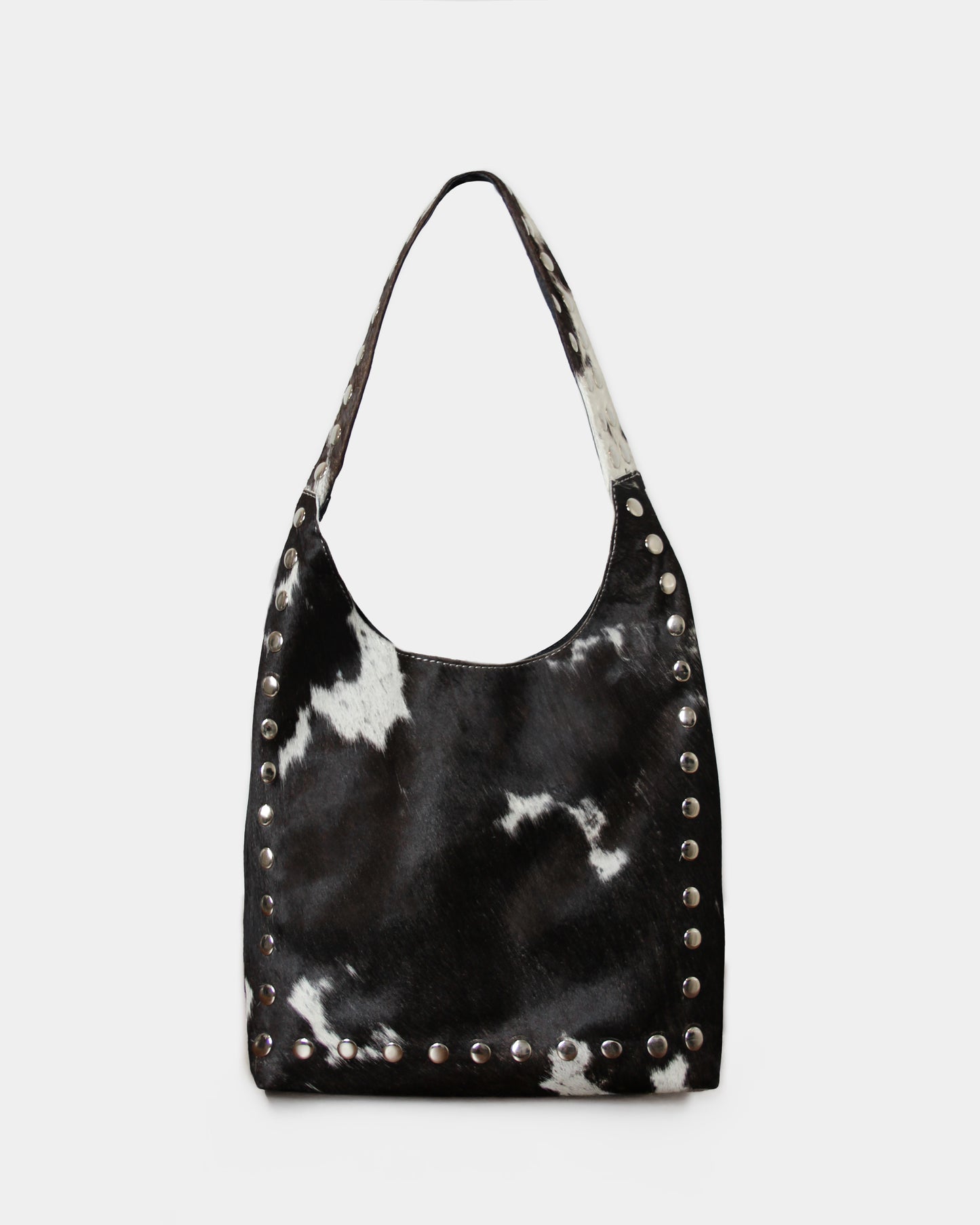 COW STUD SHOULDER BAG – 100% Genuine Hair On Leather