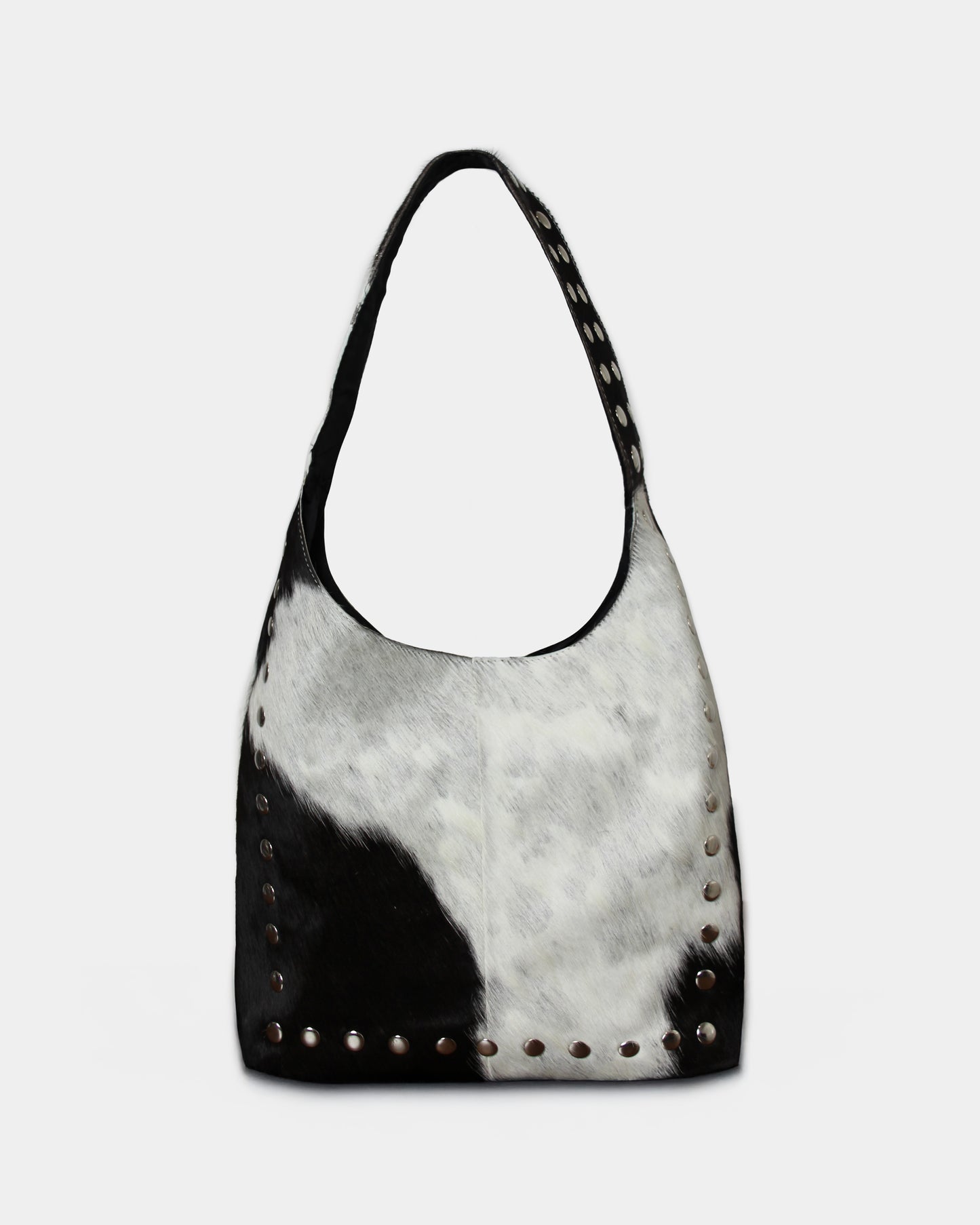 COW STUD SHOULDER BAG – 100% Genuine Hair On Leather