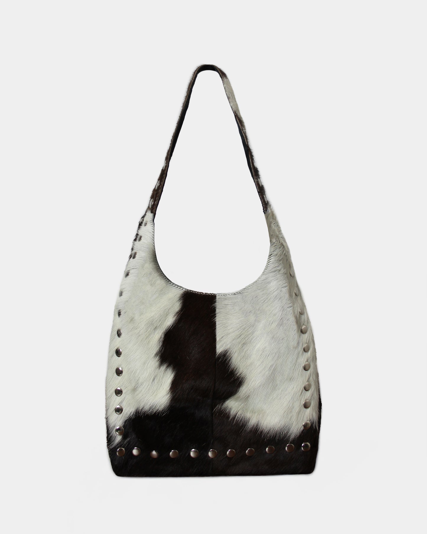 COW STUD SHOULDER BAG – 100% Genuine Hair On Leather
