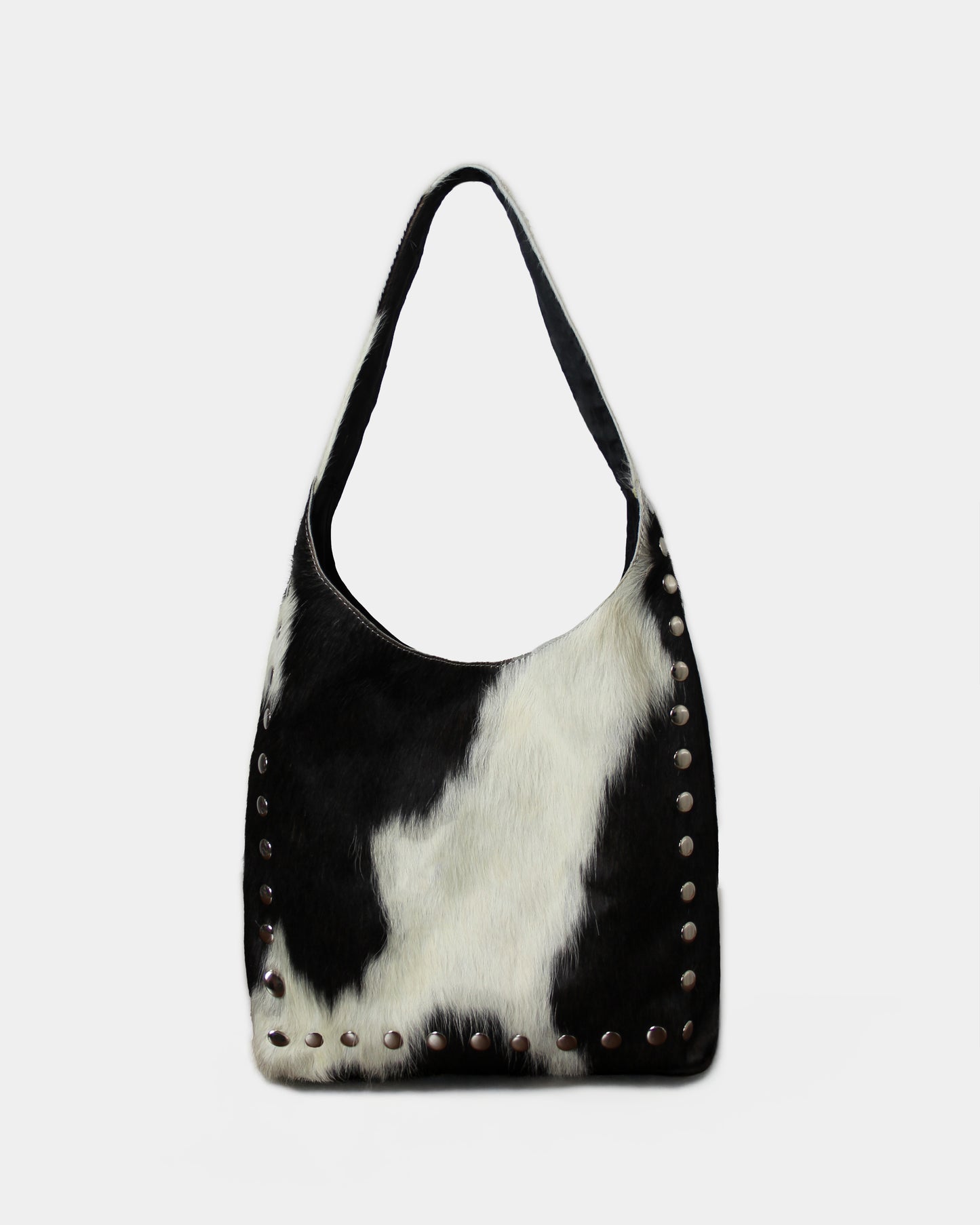 COW STUD SHOULDER BAG – 100% Genuine Hair On Leather