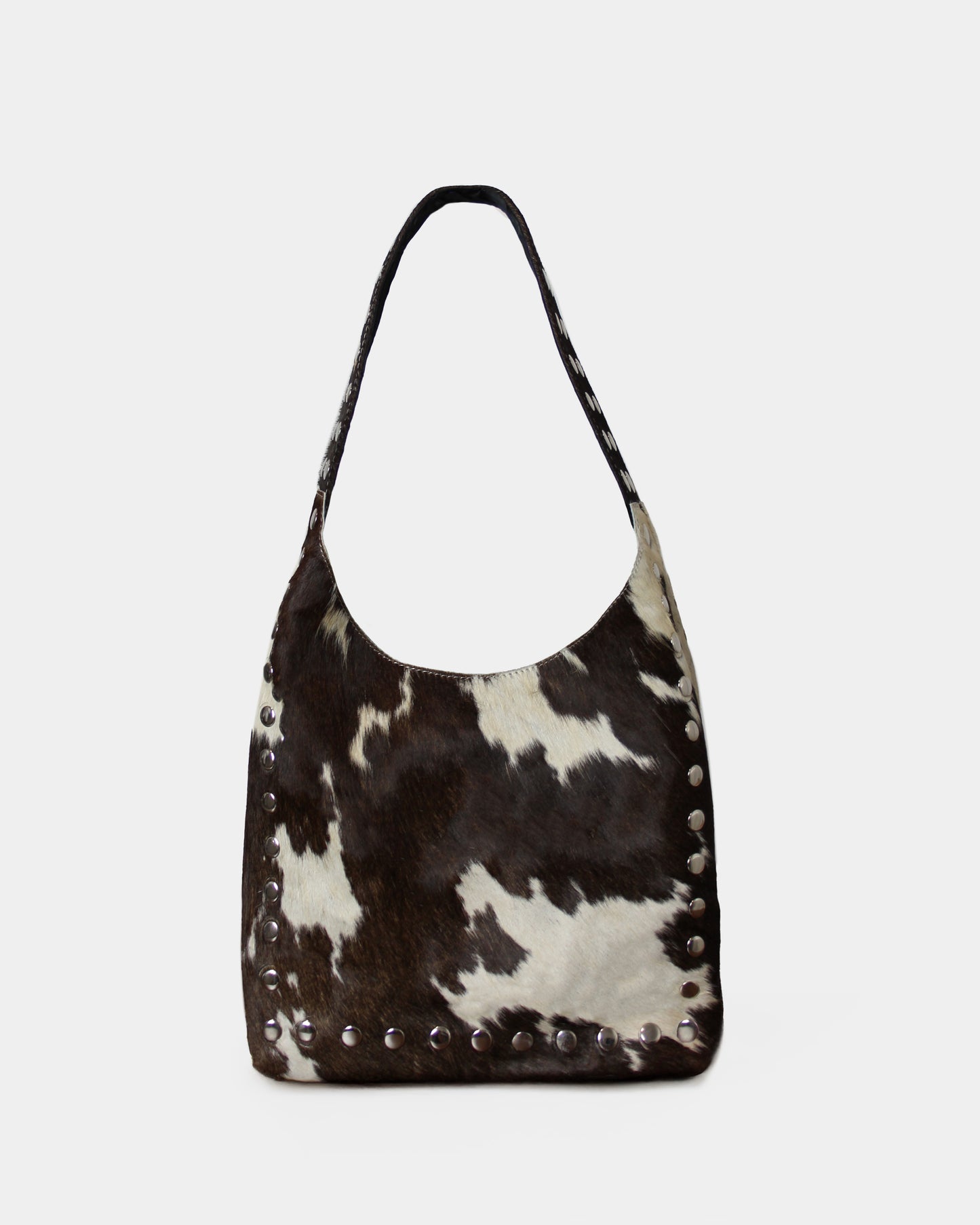 COW STUD SHOULDER BAG – 100% Genuine Hair On Leather