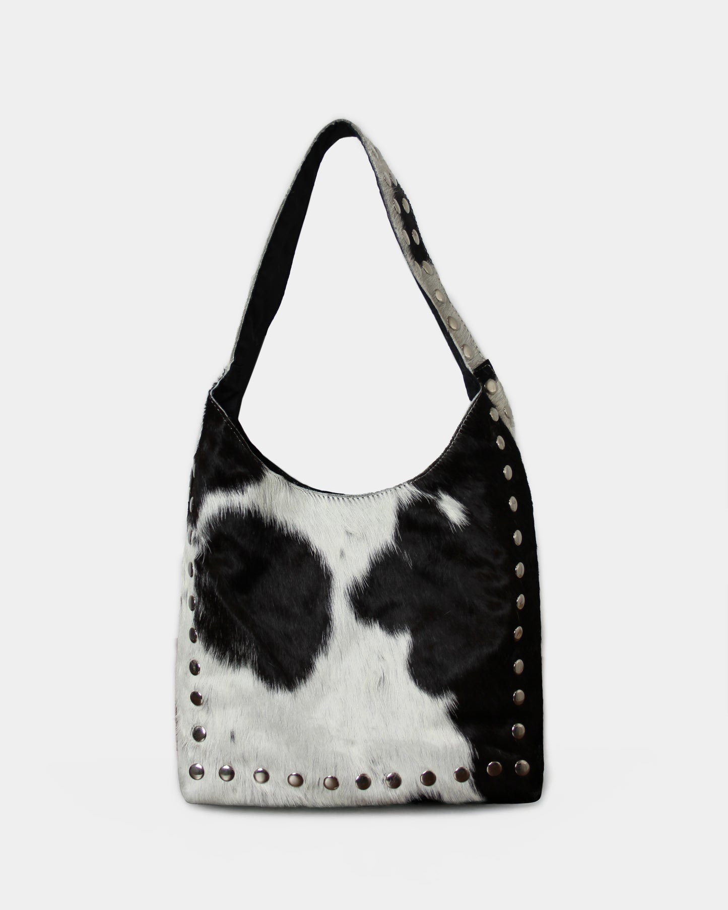 COW STUD SHOULDER BAG – 100% Genuine Hair On Leather