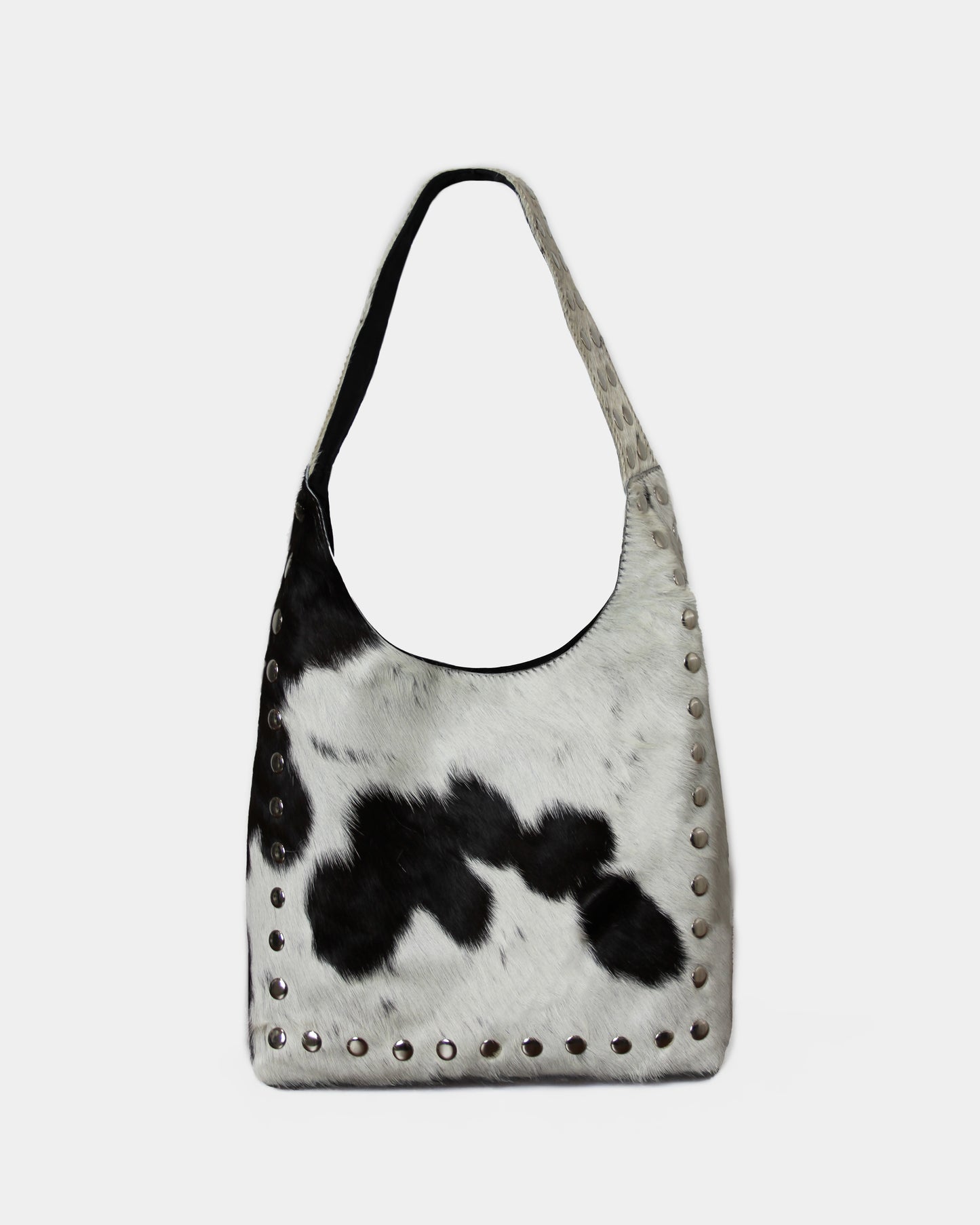 COW STUD SHOULDER BAG – 100% Genuine Hair On Leather