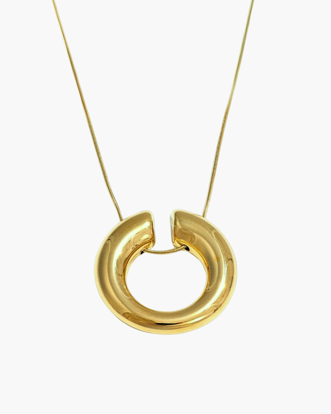 CURVE ARC NECKLACE - GOLD