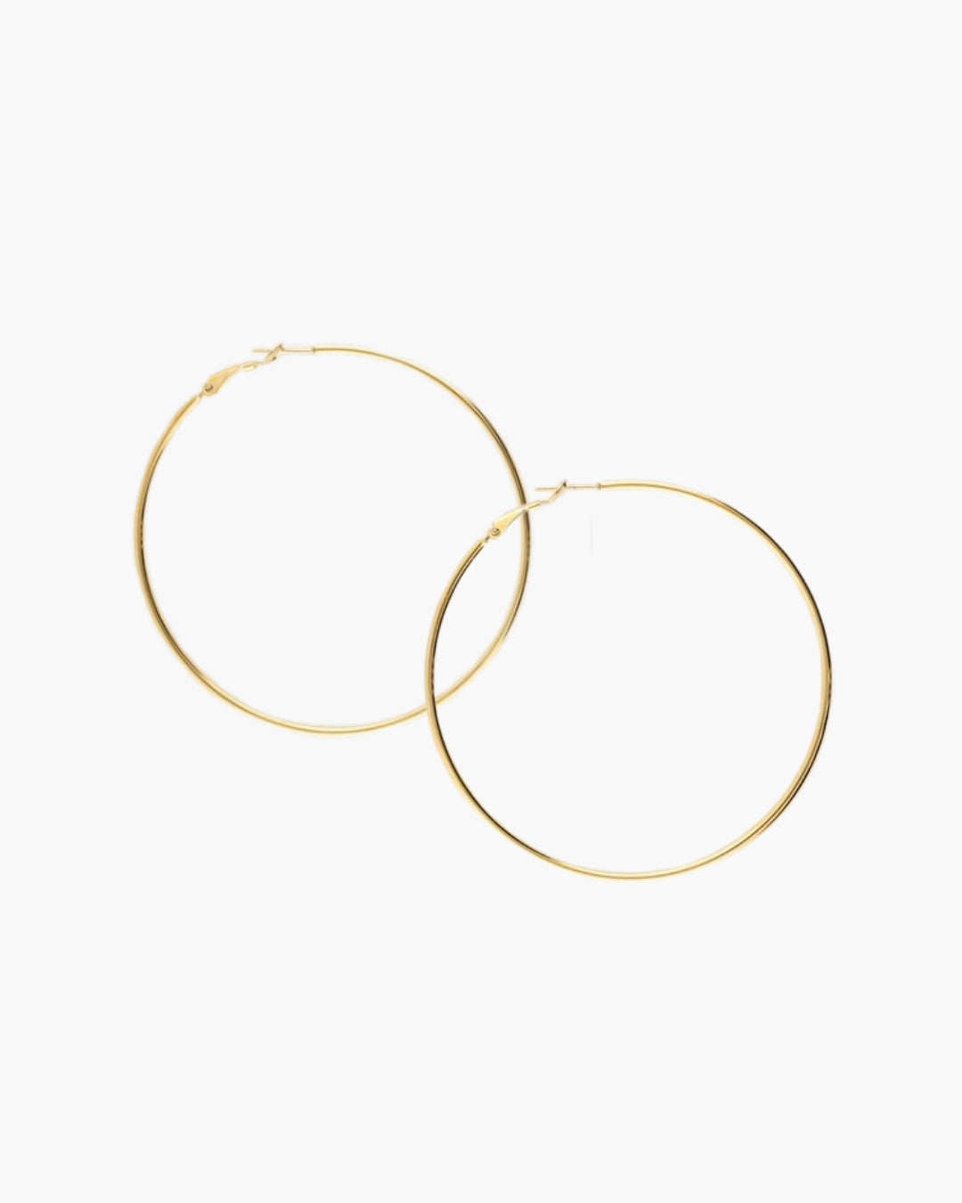 60MM HOOPS EARRINGS - GOLD