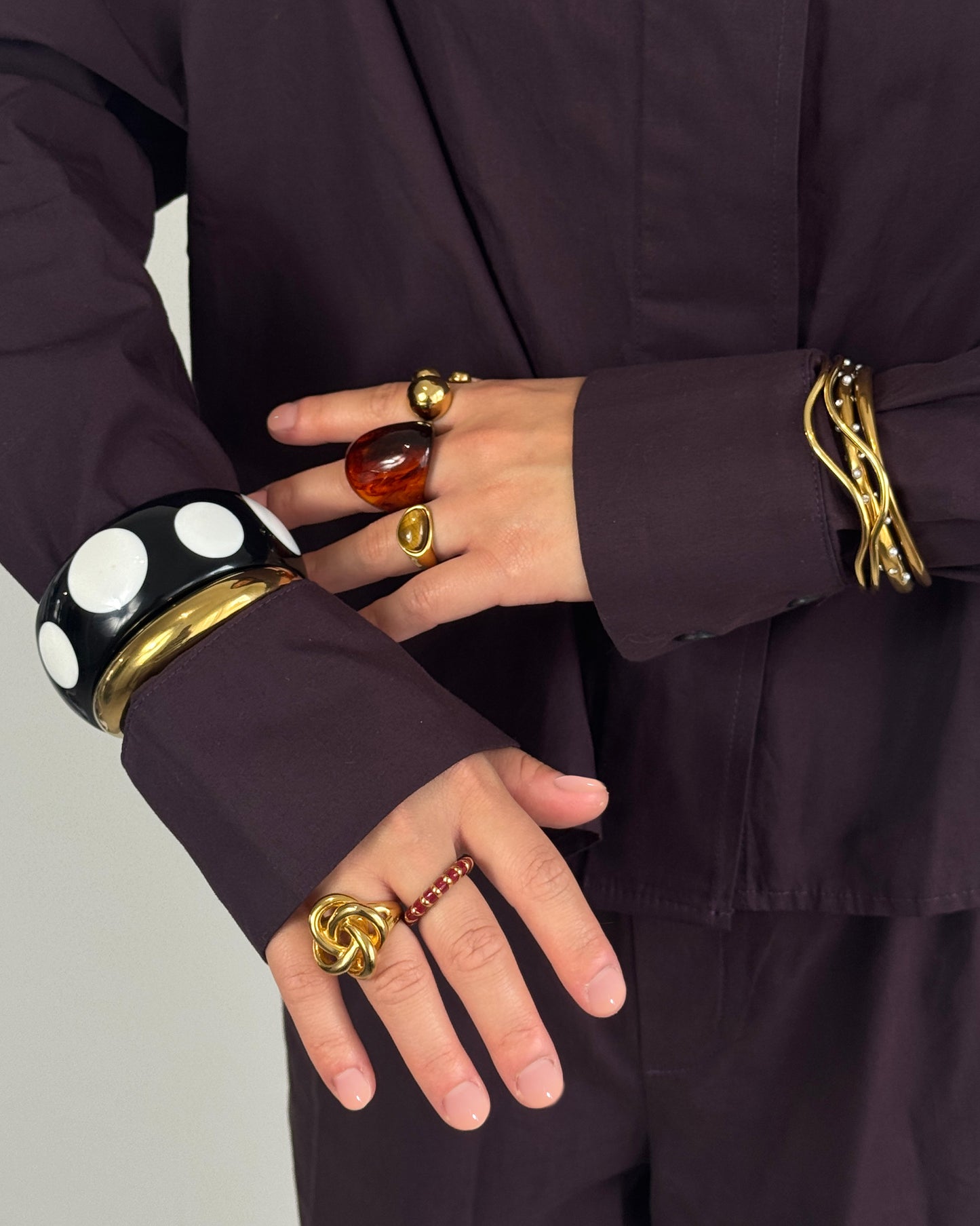 POLKA DOT BANGLE BRACELET