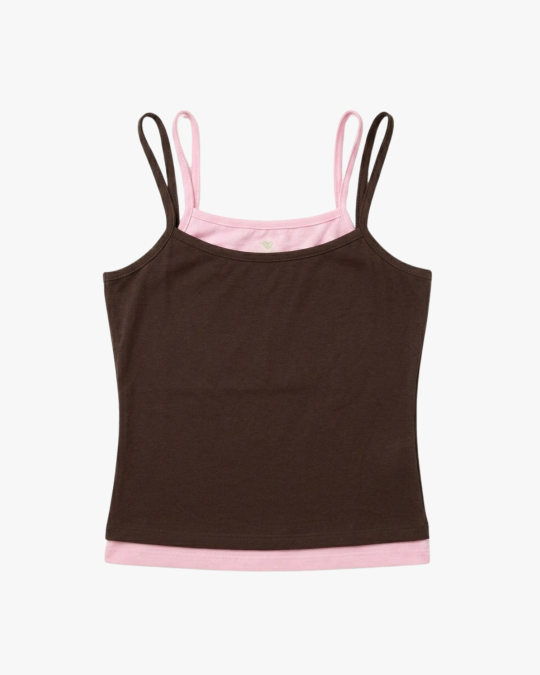 LAYERED TOP - BROWN/PINK