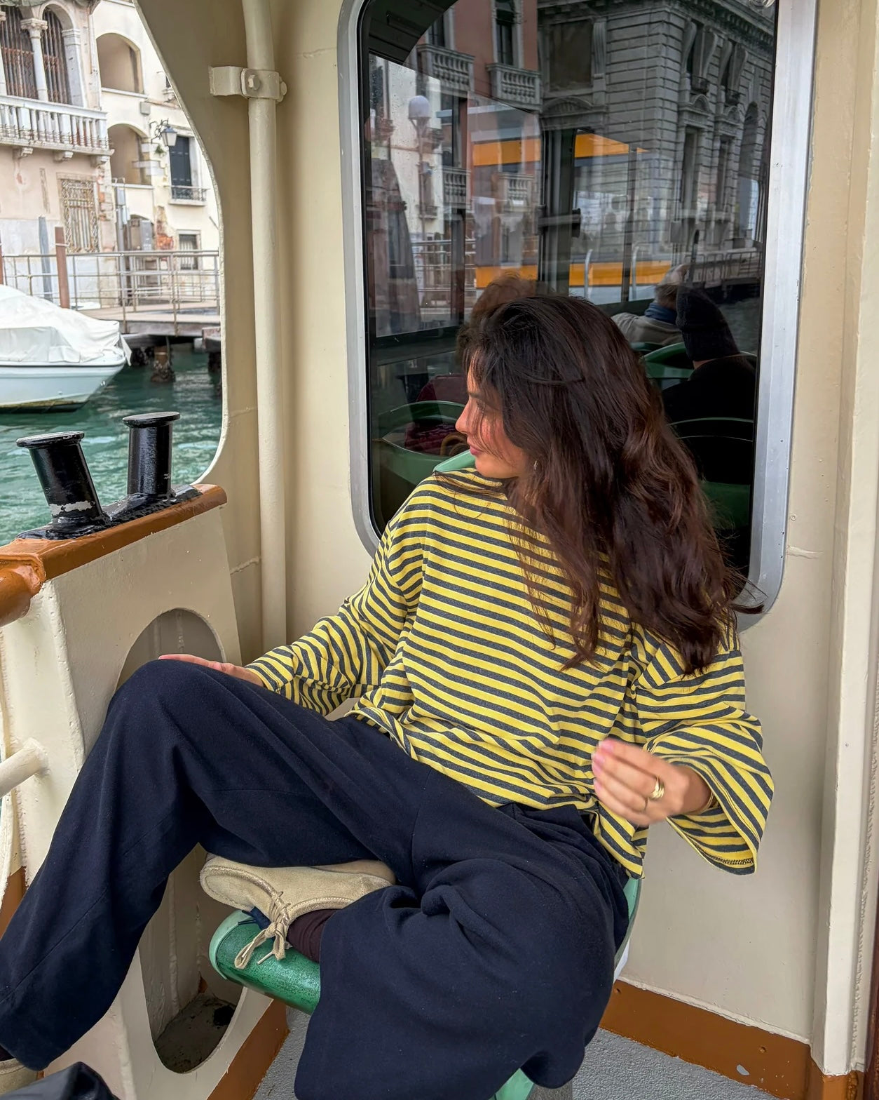 STRIPED LONGSLEEVE - YELLOW/BROWN