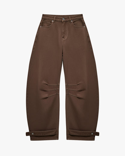 BALLOON JEANS - BROWN