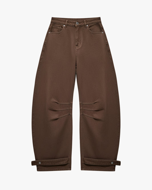 BALLOON JEANS - BROWN