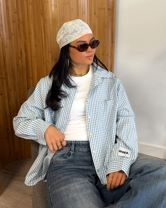 CHECKED SHIRT - BLUE