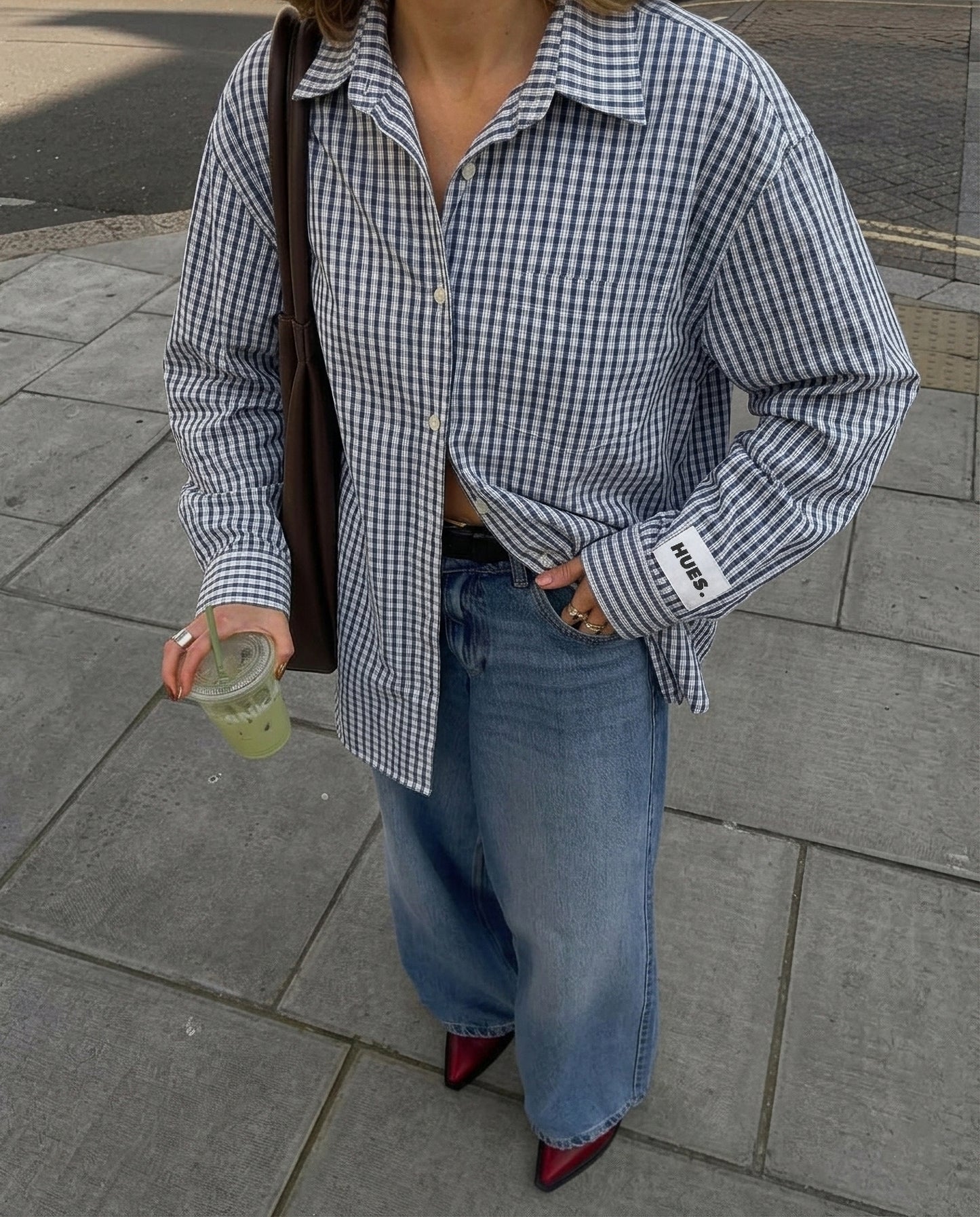 CHECKED SHIRT - NAVY