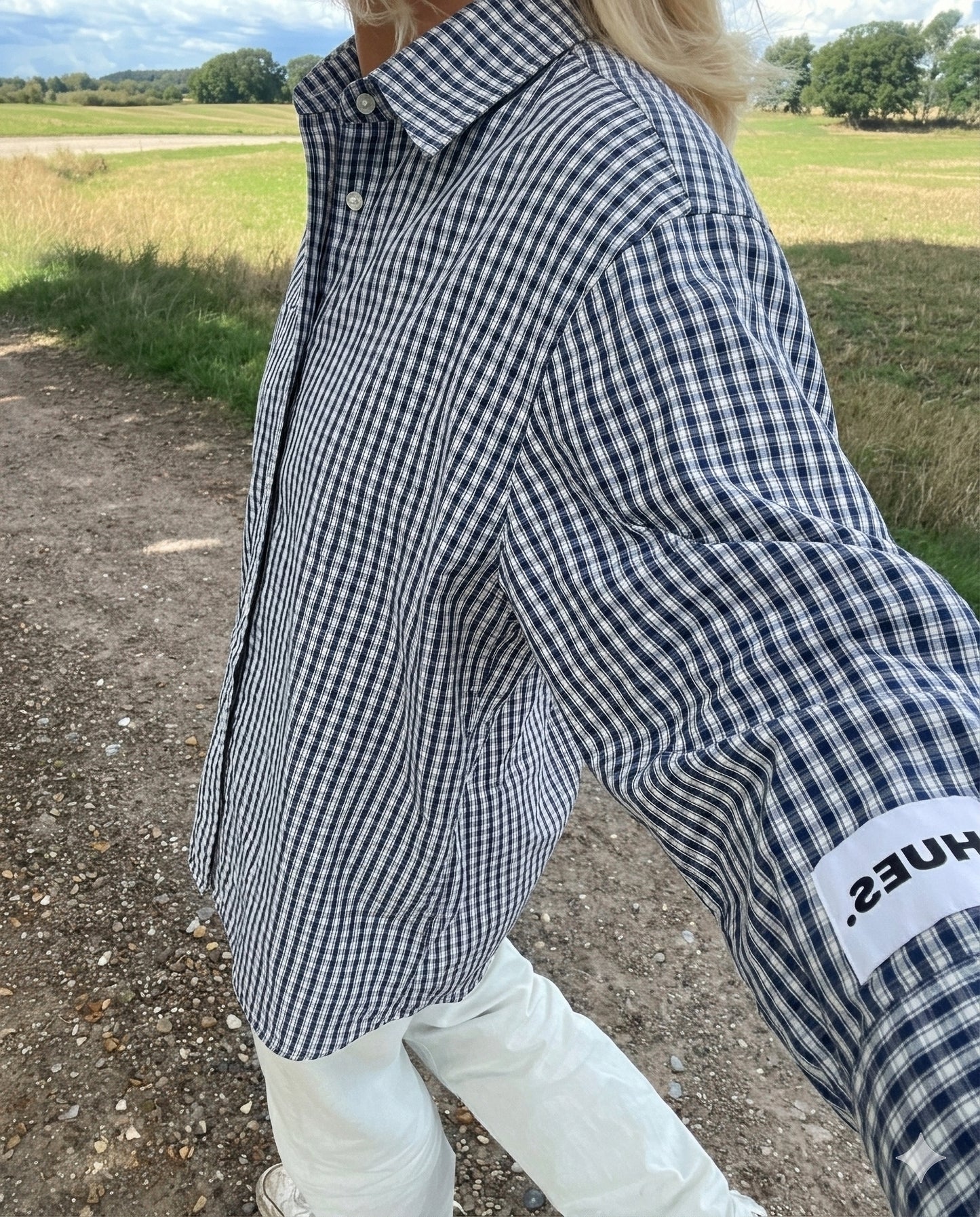 CHECKED SHIRT - NAVY