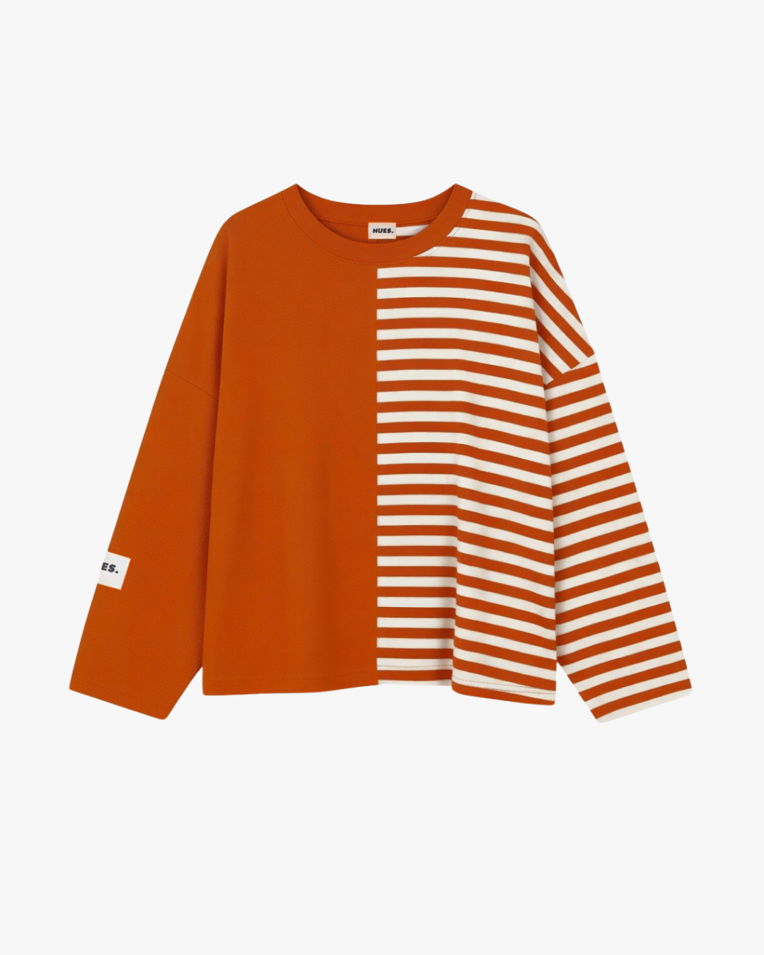 DUAL STRIPES LONGSLEEVE - ORANGE/WHITE
