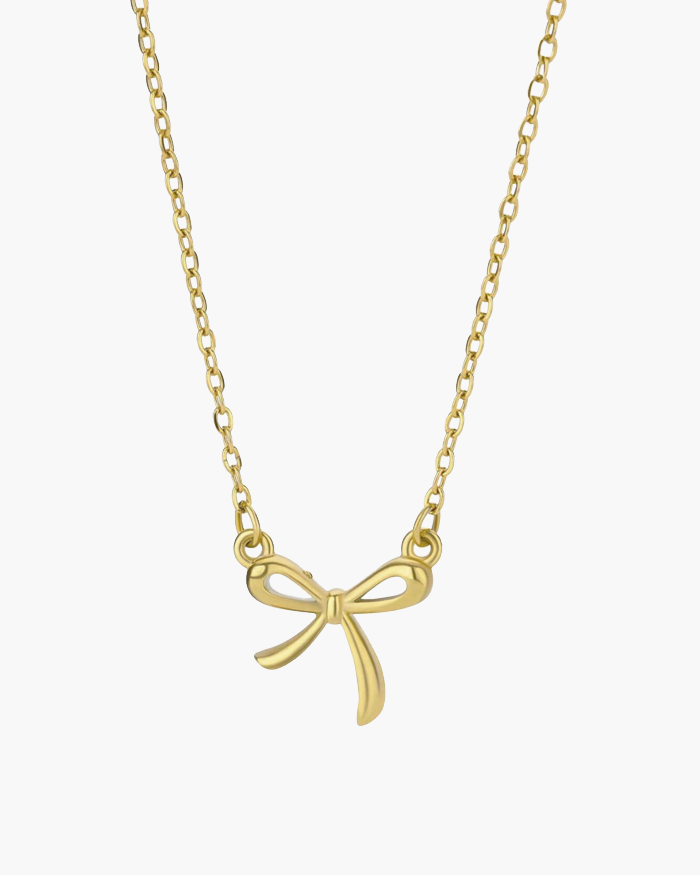 BOW NECKLACE - GOLD