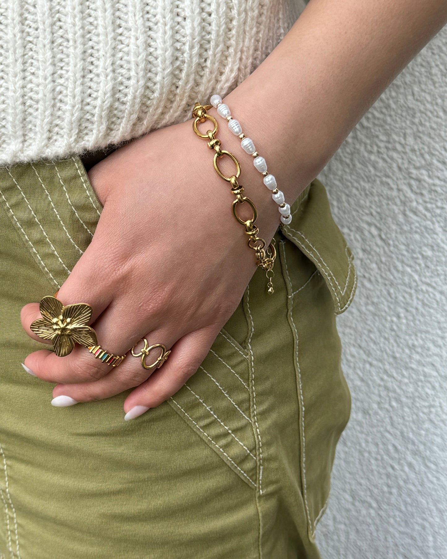 CHUNKY CHAIN ​​BRACELET - GOLD