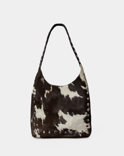 COW STUD SHOULDER BAG – 100% Genuine Hair On Leather