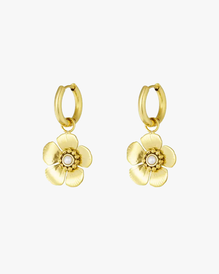 FLORAL EARRINGS - GOLD