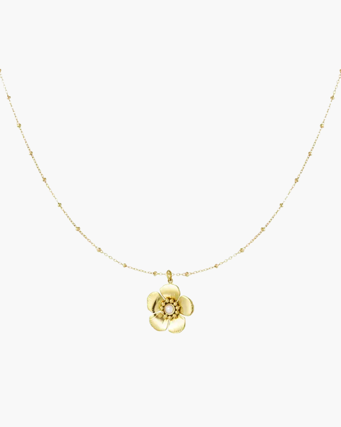 FLORAL NECKLACE - GOLD