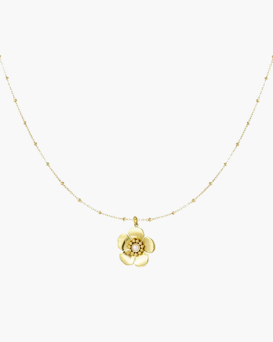 FLORAL NECKLACE - GOLD