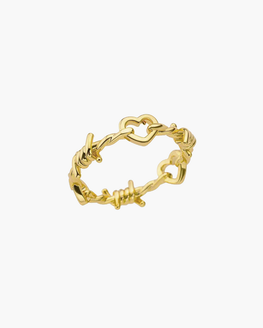 HEART TWIST RING - GOLD