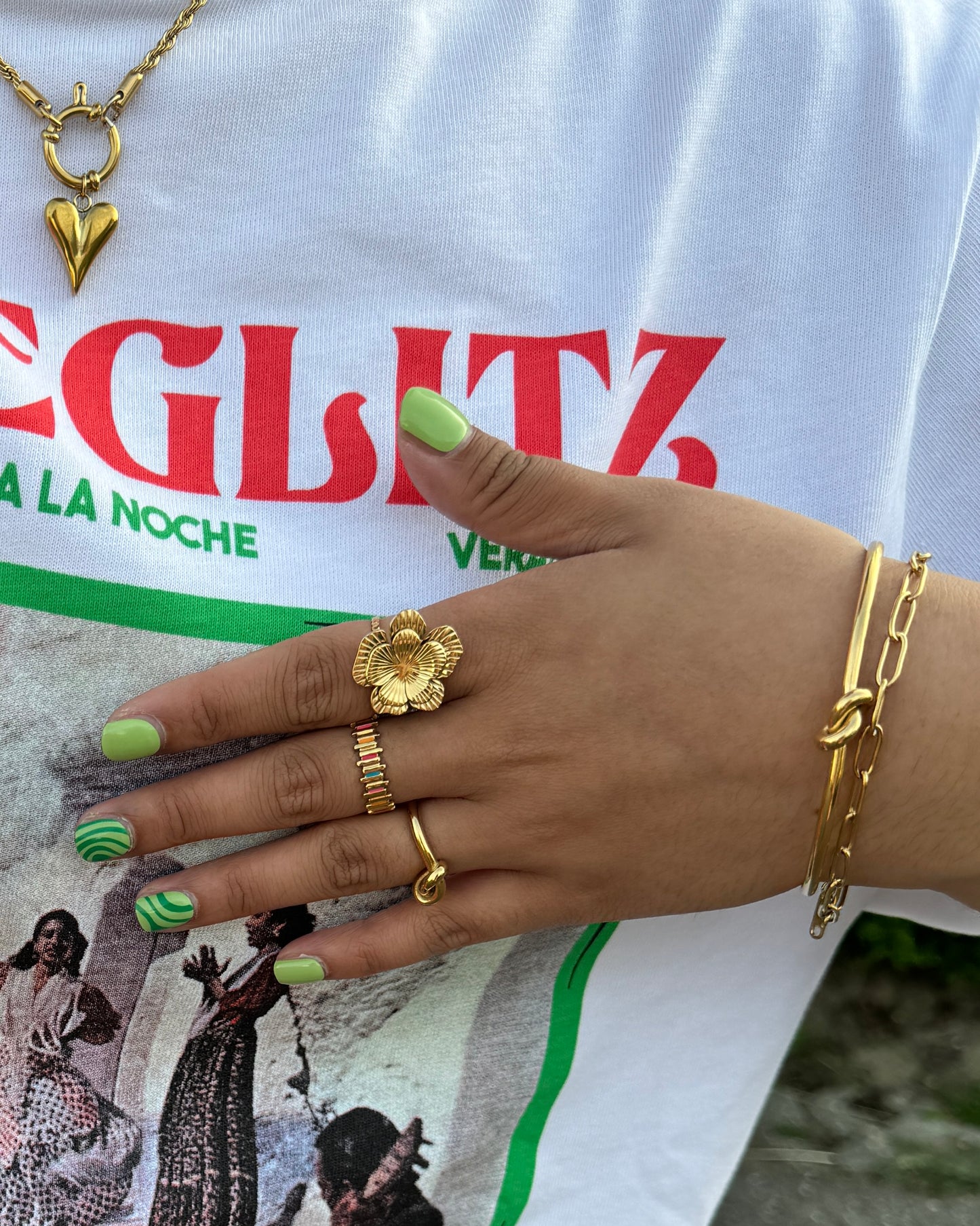 BOHO MULTICOLOR RING - GOLD