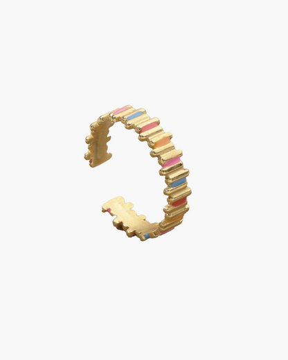 BOHO MULTICOLOR RING - GOLD