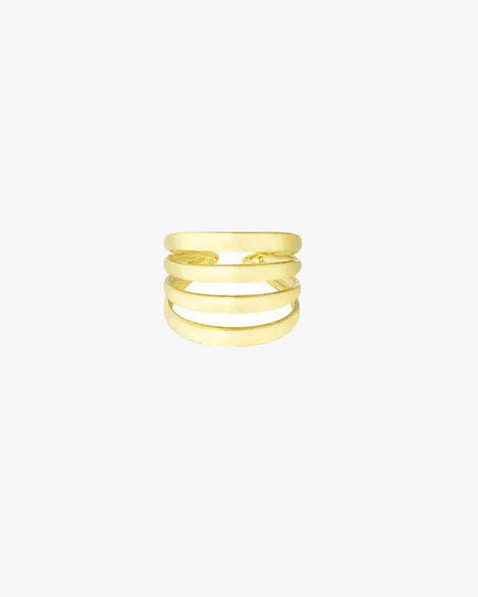 VINTAGE FOUR LAYER RING - GOLD