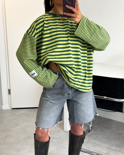 STRIPED LONGSLEEVE - GREEN/YELLOW