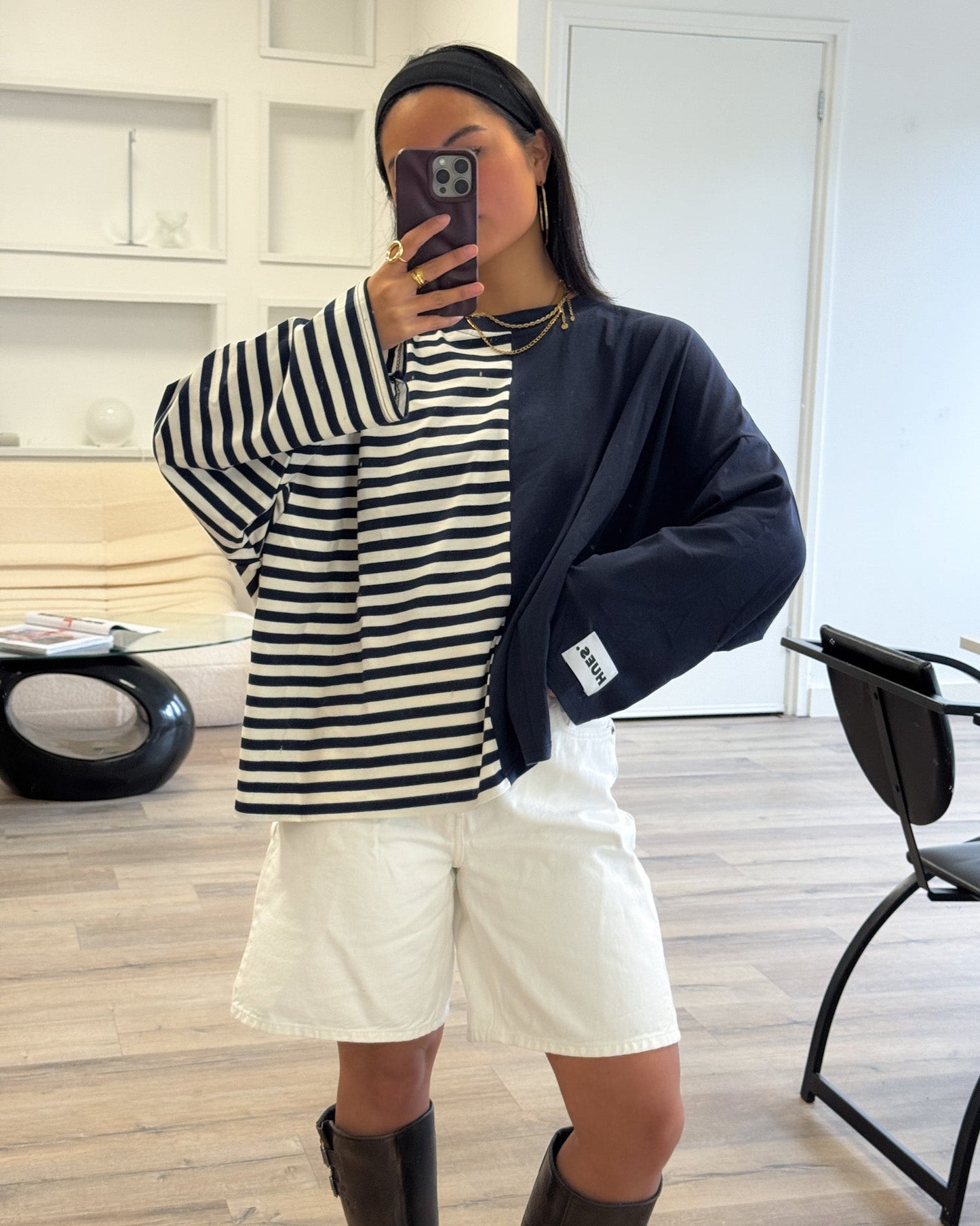 DUAL STRIPES LONGSLEEVE - NAVY