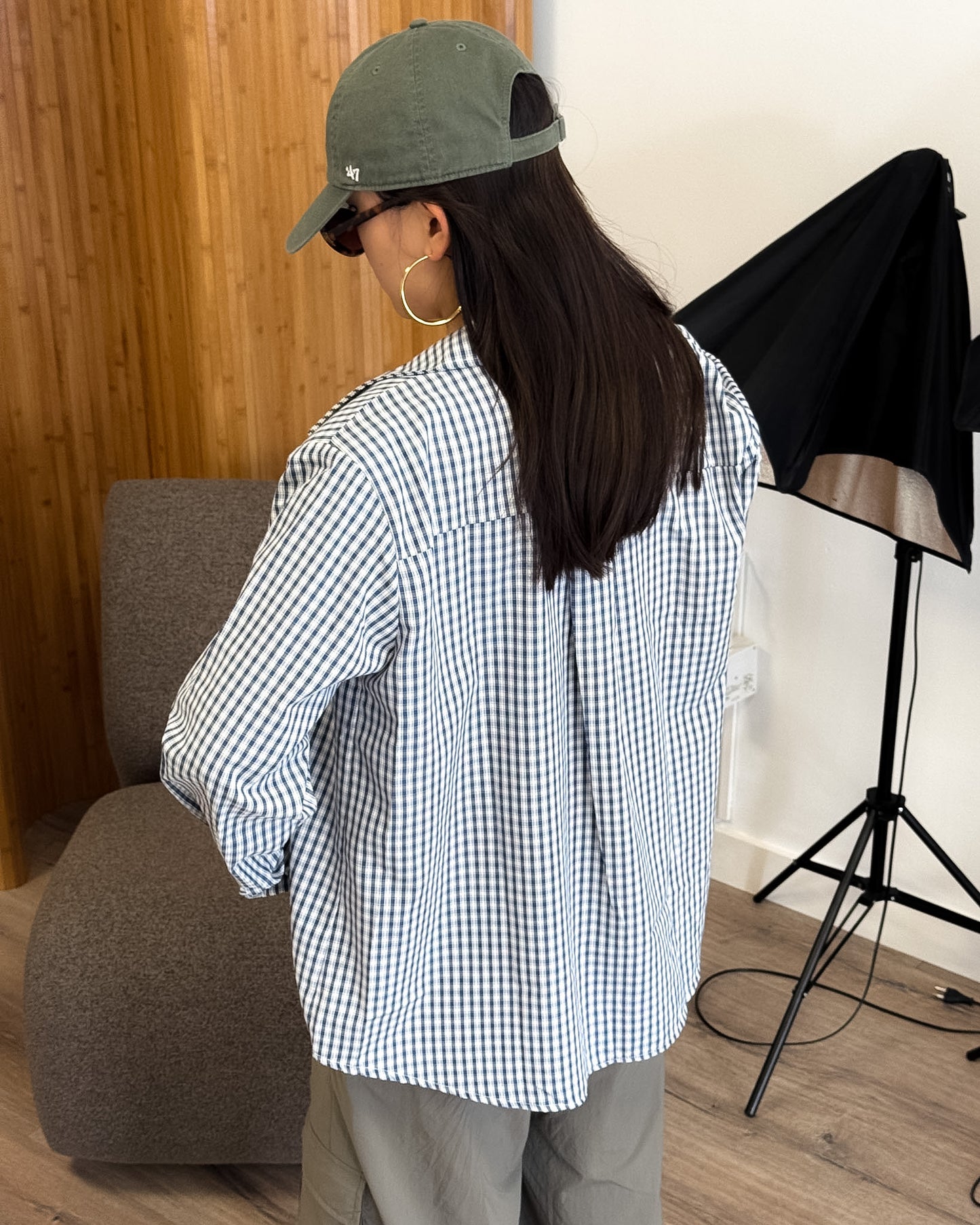 CHECKED SHIRT - NAVY
