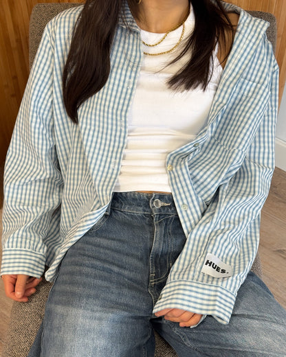 CHECKED SHIRT - BLUE