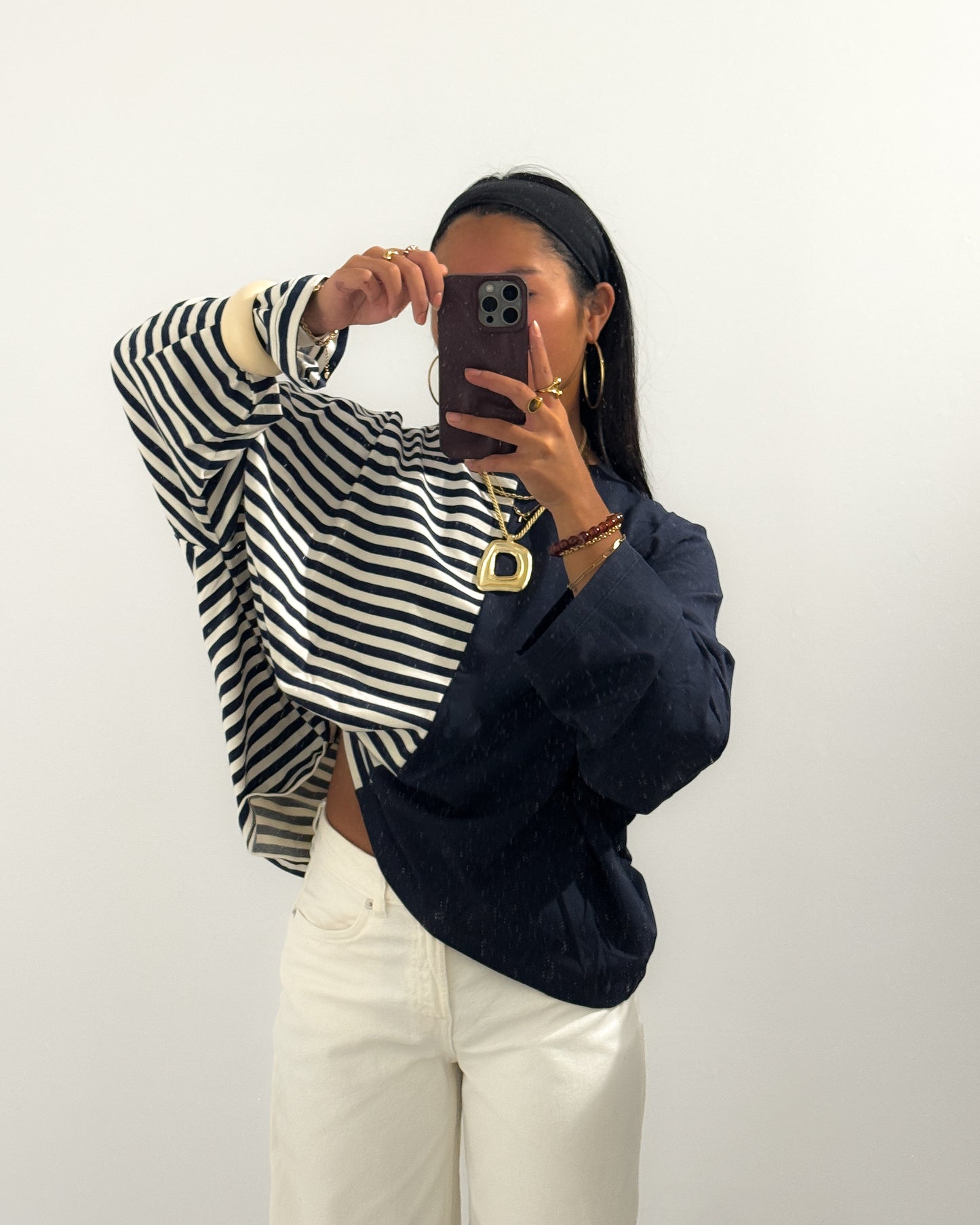 DUAL STRIPES LONGSLEEVE - NAVY