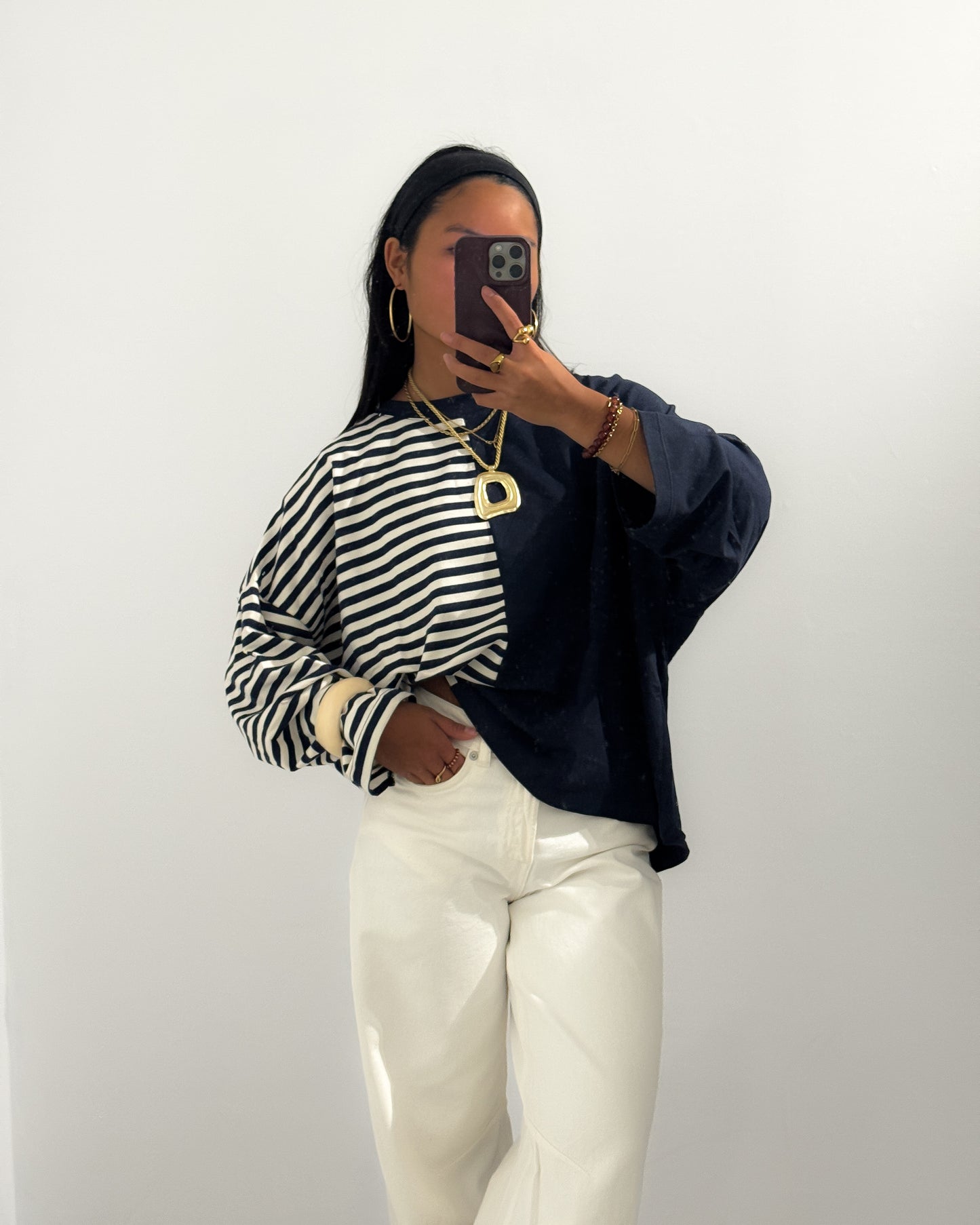 DUAL STRIPES LONGSLEEVE - NAVY