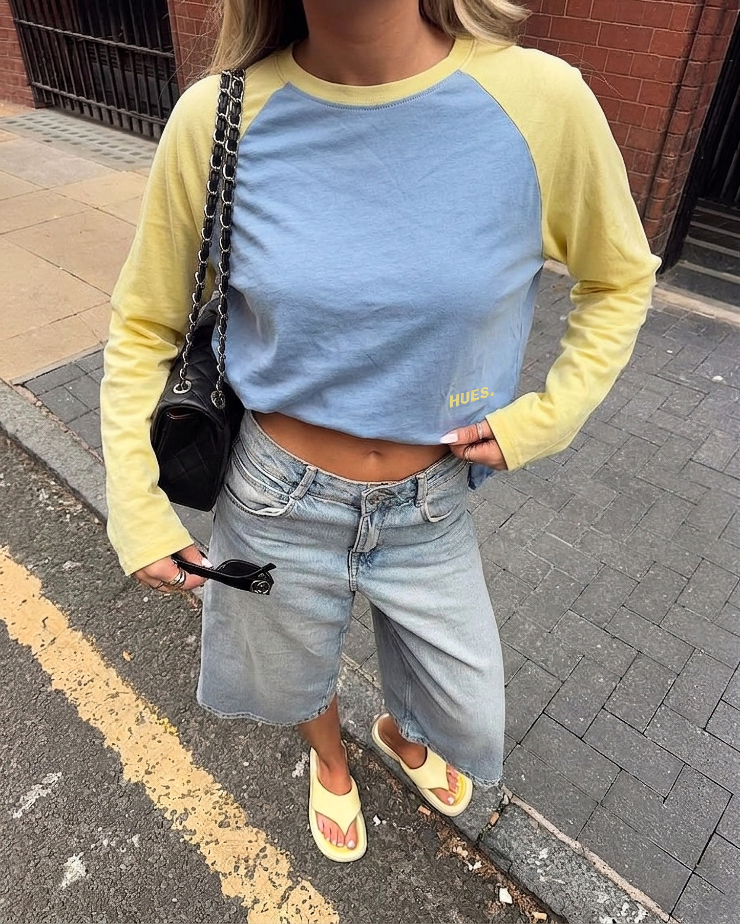 RAGLAN LONGSLEEVE - BLUE/YELLOW