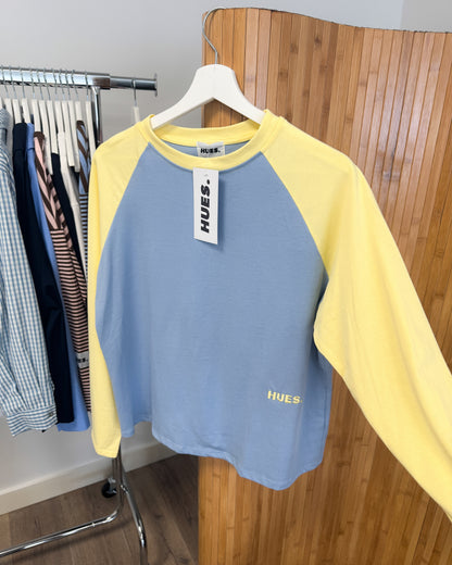 RAGLAN LONGSLEEVE - BLUE/YELLOW